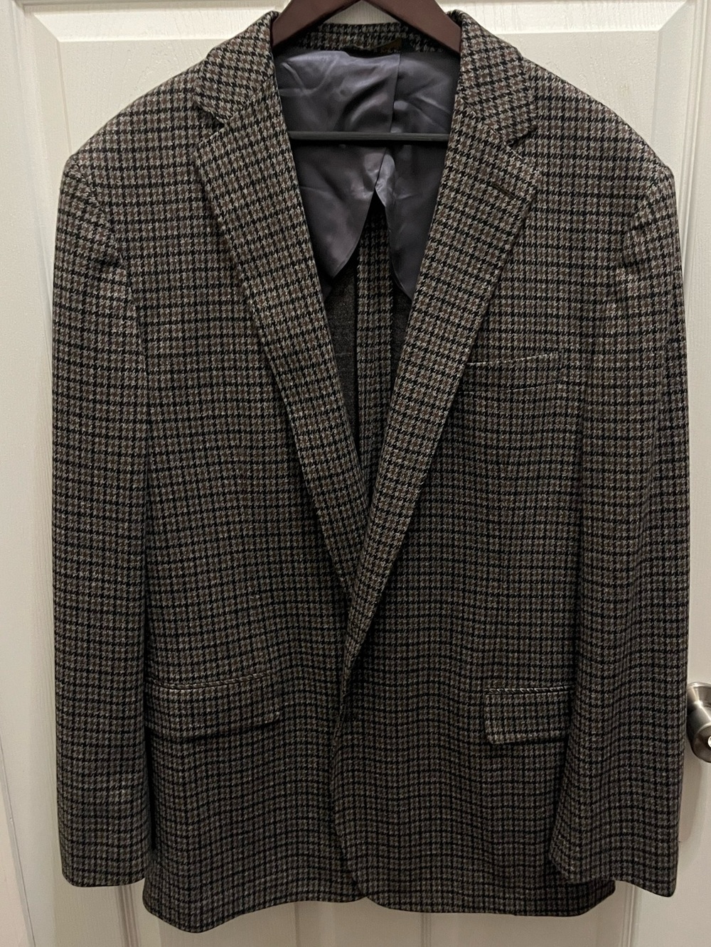 Brooks Brothers Brown & Black Houndstooth Sport Coat